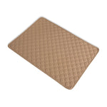 tapis absorbant lavable coton géométrique noir gris moderne petit animal compagnie urinoir
