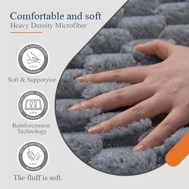 tapis bain moderne rose pâle texture boules respectueux environnement salle bain lavable machine séchage