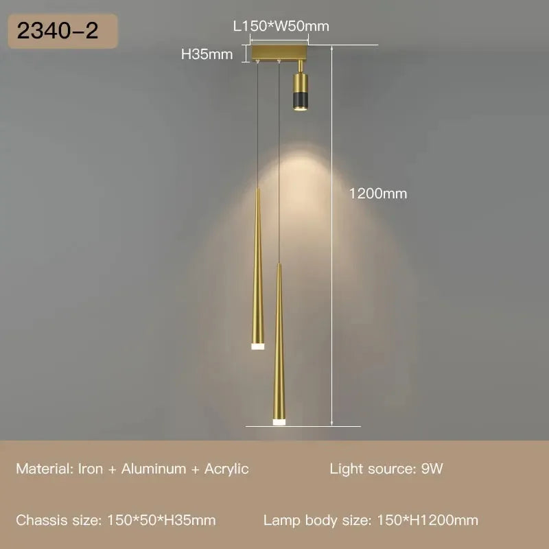 suspension lumineuse or noir moderne minimaliste touch control interrupteur eyelets chambre salon