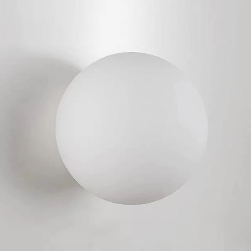 lampe verre blanc moderne fer murale éclairage chambre enfants led opacité