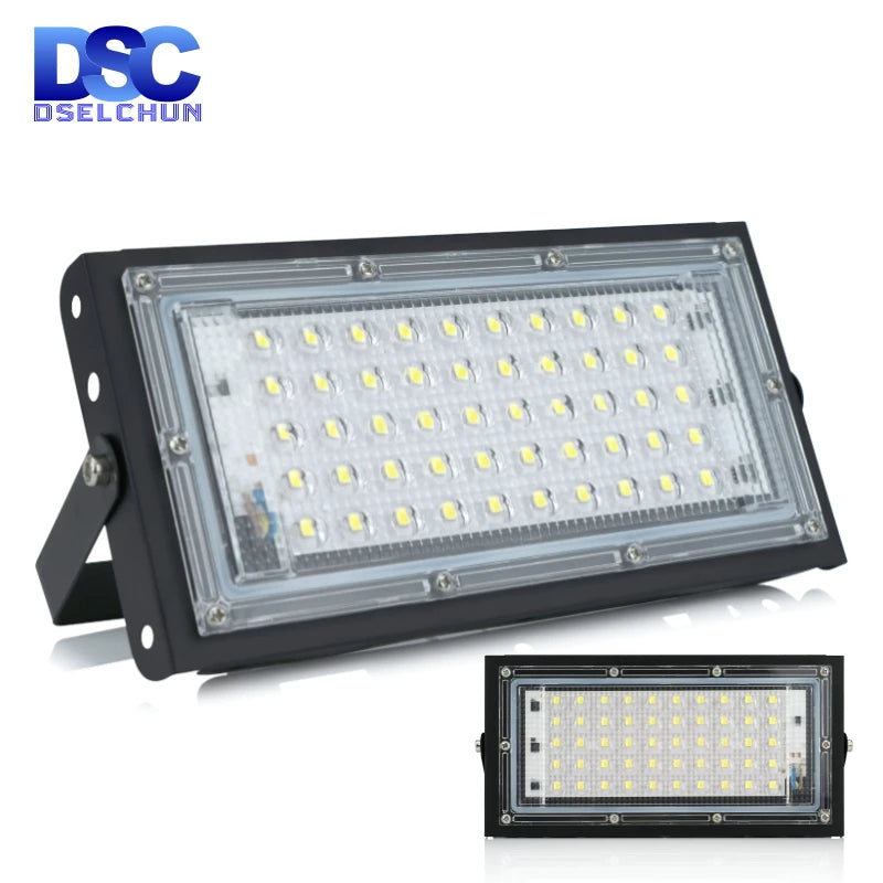 projecteur led lampe rue noir moderne ip65 50w 2000lm 50000h oeilletsextérieur blanc froidchaud