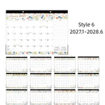 calendrier mural floral moderne notes faire planification quotidienne 18 mois