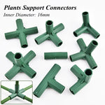 connecteurs support plantes vert plastique serre jardin accessoires bricolage jardinage structure robuste fixe