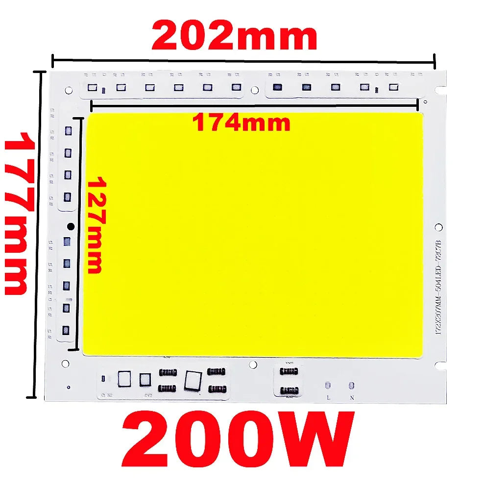plaque led 100w 150w 200w blanc mat moderne smart ic connecteur cable