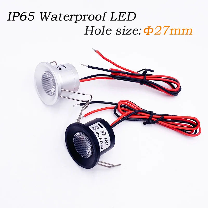 projecteur led extérieur étanche ip65 12v 1w 2w argent noir modernes