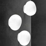 lampe mur moderne verre blanc opaque fixée mur 6000K 3000K