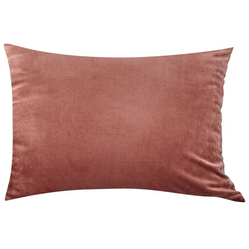 housse coussin velours décorative canapé salon moderne nordique gris vert