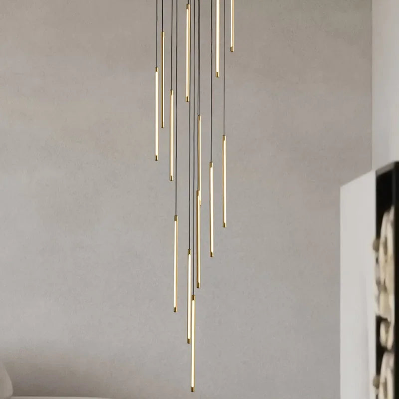 suspension lumineuse or noir moderne 10 13 16 19 lumières télécommande haute qualité certifications