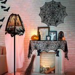 rideau halloween noir toile d'araignée chauves souris imperméable réutilisableextérieurintérieur