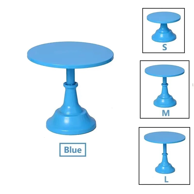 présentoir gâteaux métal noir bleu rouge rose blanc classique salon mariage fête