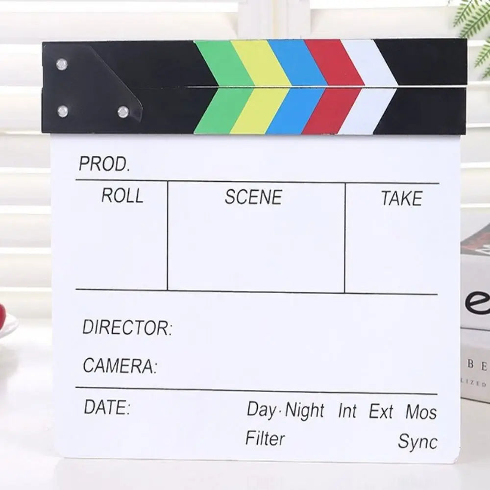clapboard photojournaliste universaux scènes dates directeur classique moderne vert rouge bleu
