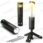 lampe poche portable rechargeable led camping 12h autonomie noir vert moderne
