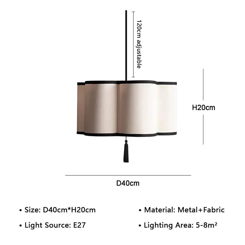lampe suspendue tissu beige moderne texture mat 90 260V flux lumineux 249 2000