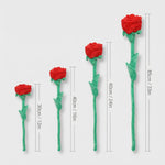 fleur artificielle rouge velours moderne décoration intérieure mariage saint valentin bouquet grande taille