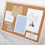 tableau mural bois marron clair classique clous papier autocollant photos memo 20x30cm 30x40cm 40x60cm