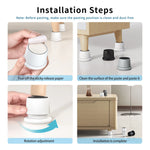 pieds ajustables anti vibration meubles adhésifs antidérapants blanc gris noir mousse moderne