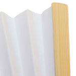 éventail pliant bambou papier blanc rayures traditionnel calligraphie peinture cadeau mariage bricolage