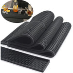 tapis bar moderne noir perforé respectueux environnement adhésif 30x45cm durable imperméable