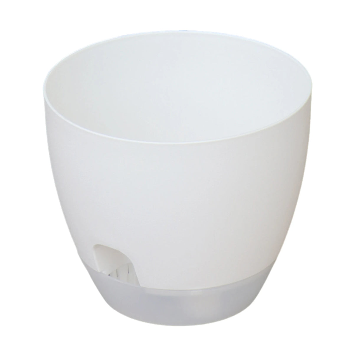 Pots fleurs blancs modernes plastique opaques plantes vertes 13cm capacité grande