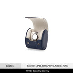 boîte montres cuir moderne gris clair bleu clair slots réutilisable respectueux environnement