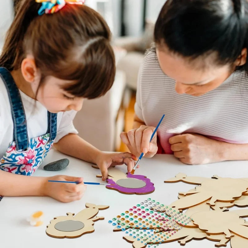 miroirs sirène artisanal strass dorés peinture pinceau instructions decoration enfants rouge violet bleu blanc