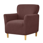 housse fauteuil moderne herringbone gris vert marron polyestère jacquard machine 80cm 90cm restaurant