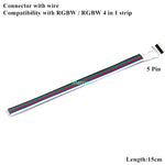 connecteurs led ruban noir blanc rouge vert bleu 8mm 10mm broches adhésifs modernes