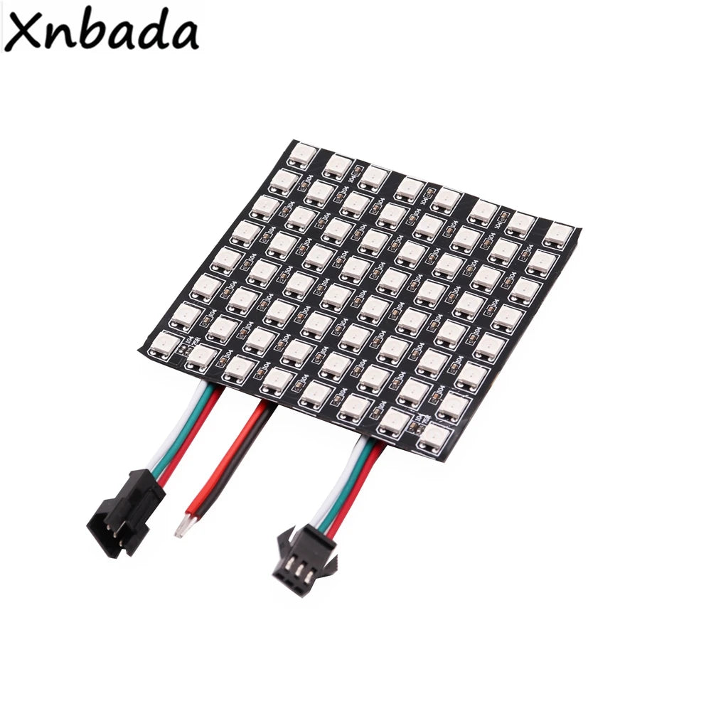 panneau led flexible carré moderne connecteurs souder 3000k 6000k 5v 8x8 16x16