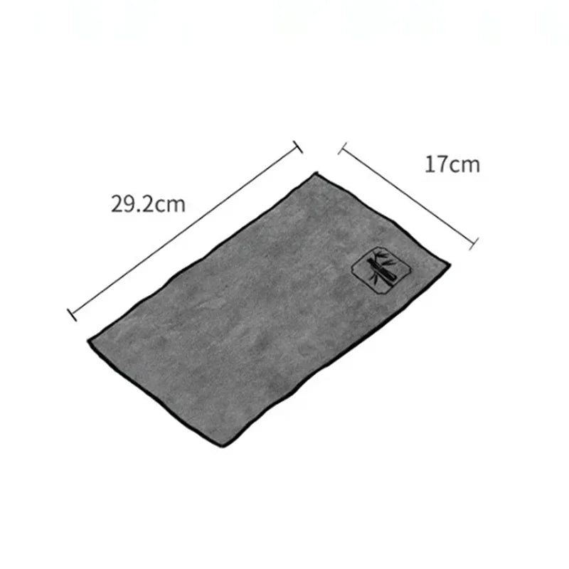 serviette thé gris moderne imprimé ondulé absorption d'eau tissu épais cuisine table basse accessoire