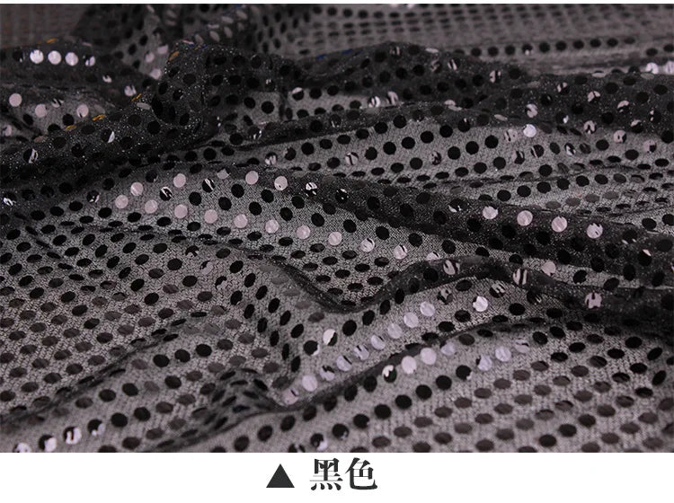 tissu circulaires polyester translucide glitter rouge blanc bleu vert violet or bricolage décoration