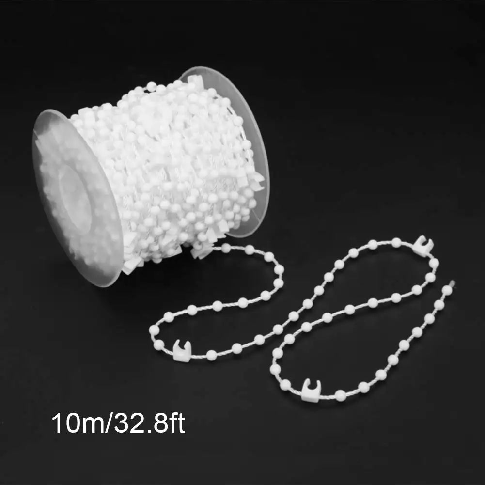 chaîne rideau blanches moderne 10m clips plastique 20 pièces 89mm