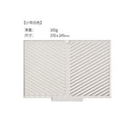 tapis cuisine silicone gris violet rayures diagonales moderne antidérapant respectueux environnement opaquet adhésif
