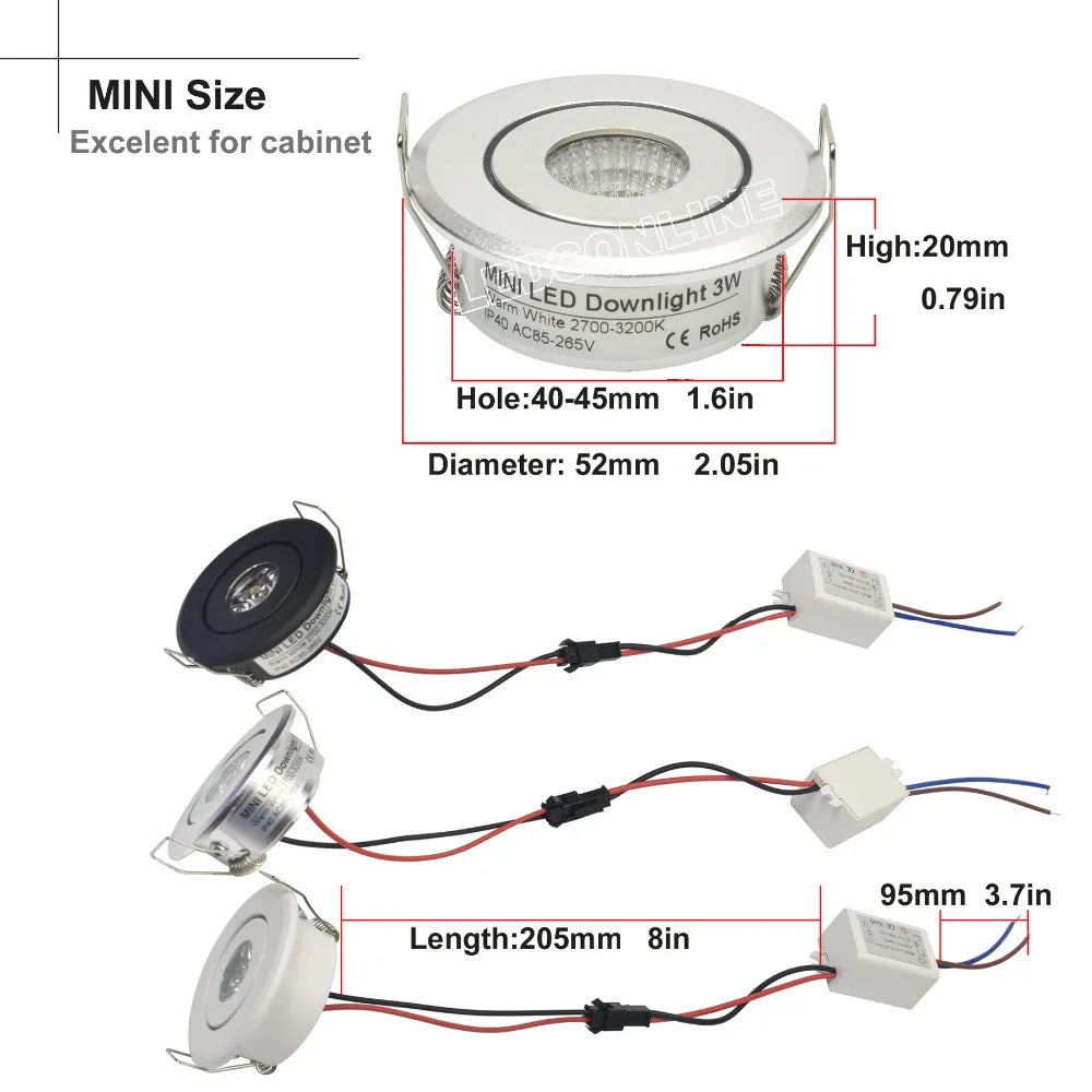 spots led argentés gravés modernes clips câbles 4000k 6000k 3000k 60lm 249lm chambre coucher