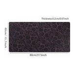 tapis souris jeu floral violet foncé noir antidérapant caoutchouc polyester élégant classique adhésif