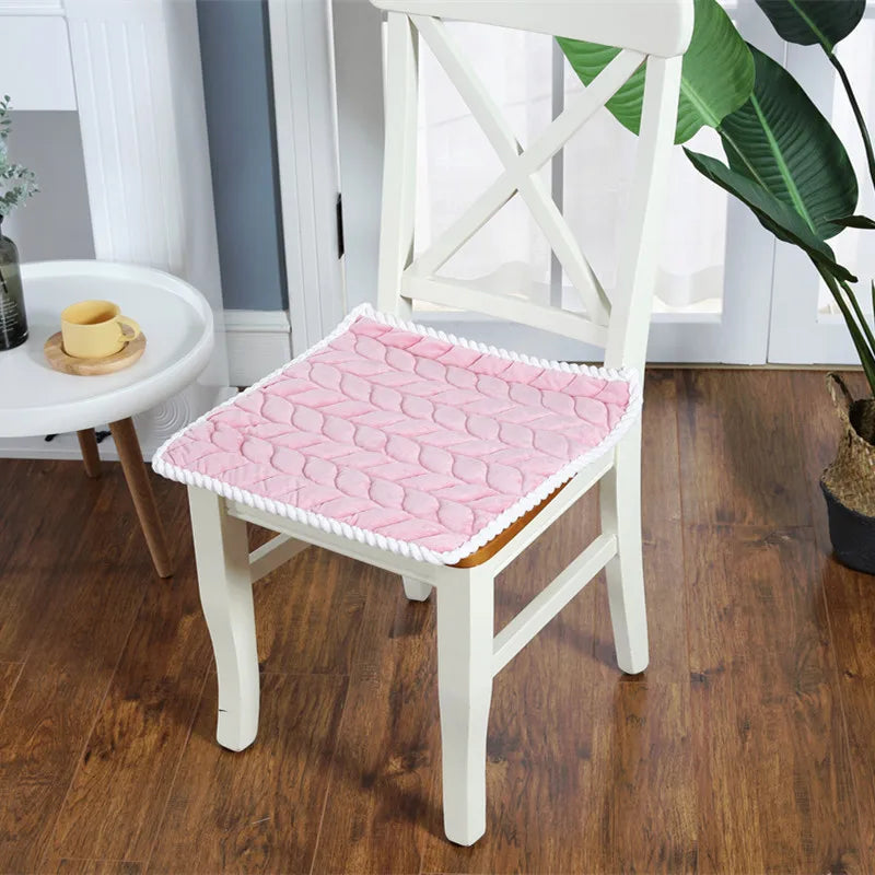 coussin chaise moderne antidérapant bleu clair violet beige blanc 45x45cm polyester coton