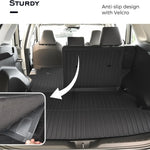 tapis sol noir tapis avant arrière rayures diagonales surface rugueuse velcro moderne résistant voiture
