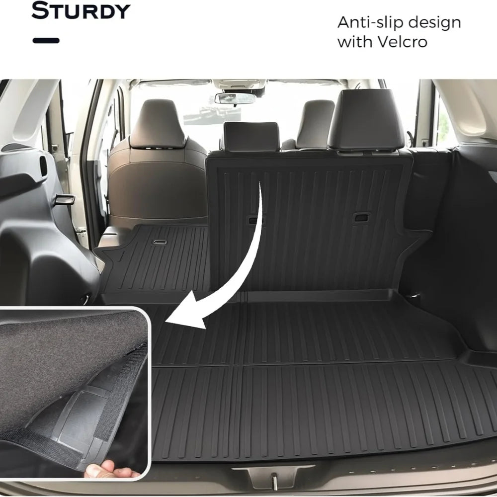 tapis sol noir tapis avant arrière rayures diagonales surface rugueuse velcro moderne résistant voiture