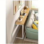 mural moderne bois naturel blanc support rangement salon portable multifonction métal fixations invisibles