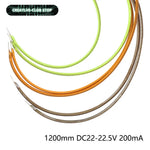 filament led flexible 1200mm vert clair orange gris moderne 600lm 24v