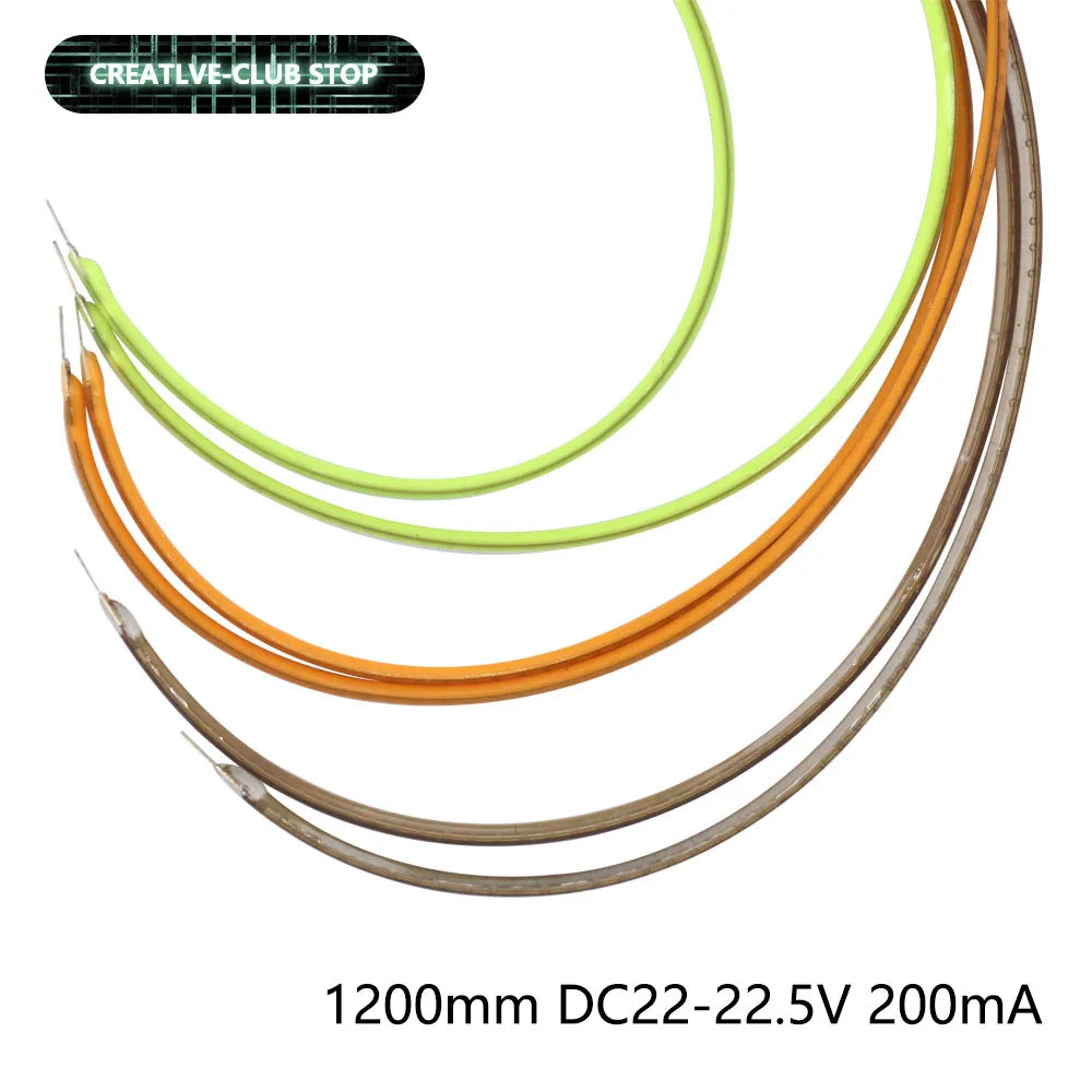 filament led flexible 1200mm vert clair orange gris moderne 600lm 24v