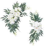 décorations florales mariage fleurs roses eucalyptus vert blanc anniversaire baby shower
