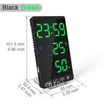 horloge multifonctionnelle or rose moderne radio double alarme projection