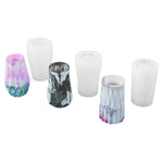 moules silicone vase décoratif texturé moderne opaques variés couleurs bleu vert blanc