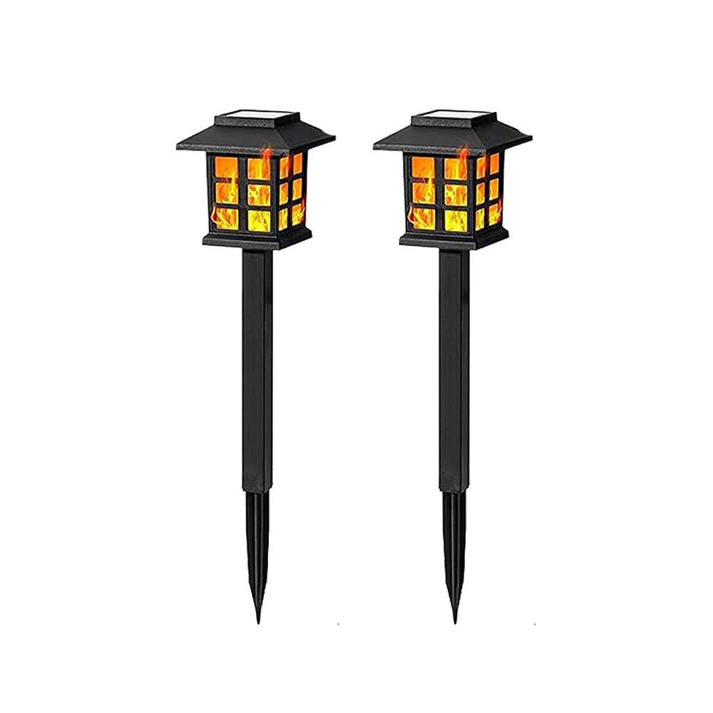 lampe solaire transparente moderne noire spike batterie led panneau solaire extérieure décoration jardin contemporaine