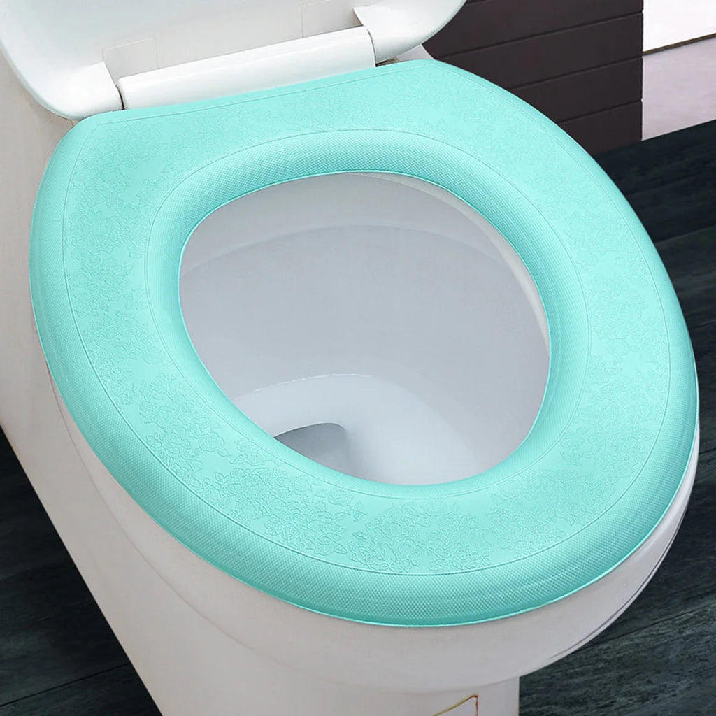 housse siège toilette imperméable lavable couleur rose bleu vert violet moelleuse confortable