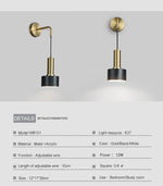 lampe suspension or noir moderne éclairage chambre coucher salle manger fixée mur ampoules led