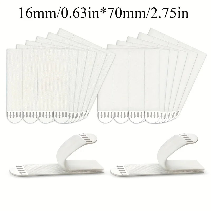 adhesive clip frame hanging stickers easy removable without residue white 12 pieces