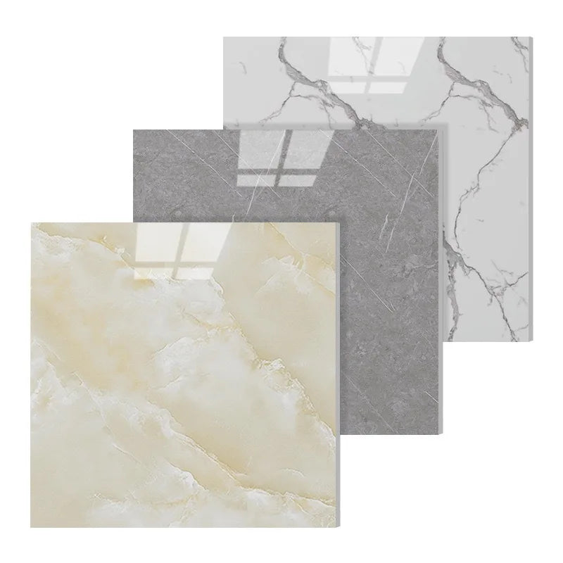 panneau décoratif marbre moderne adhésif imperméable résistant humidité noir gris beige blanc 30x30cm