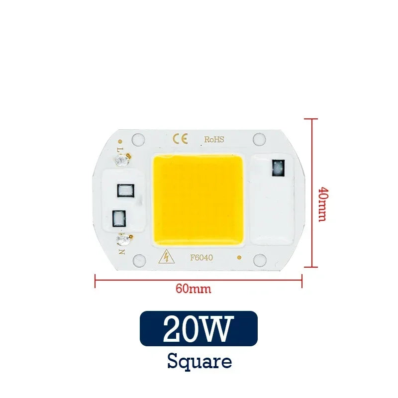 ampoule led chip cob 10w 20w 30w 50w blanc froid chaud facile monterextérieur