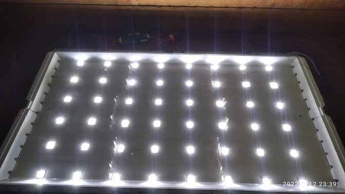 bandes led blancs moderne téléviseur lcd rétroéclairage transparent accessoires électroniques câbles connecteurs 12v
